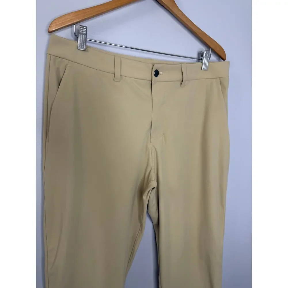 Lululemon ABC Classic-Fit Trouser Chino Pant  Warpstreme Trench Biege Mens 34x28